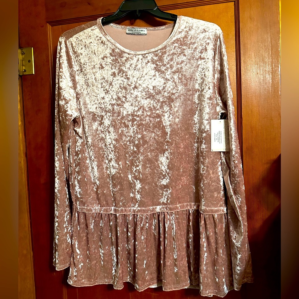 NWT velvet blouse
